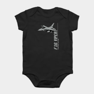 F-16 Viper Fighting Falcon Jet Fighters Baby Bodysuit